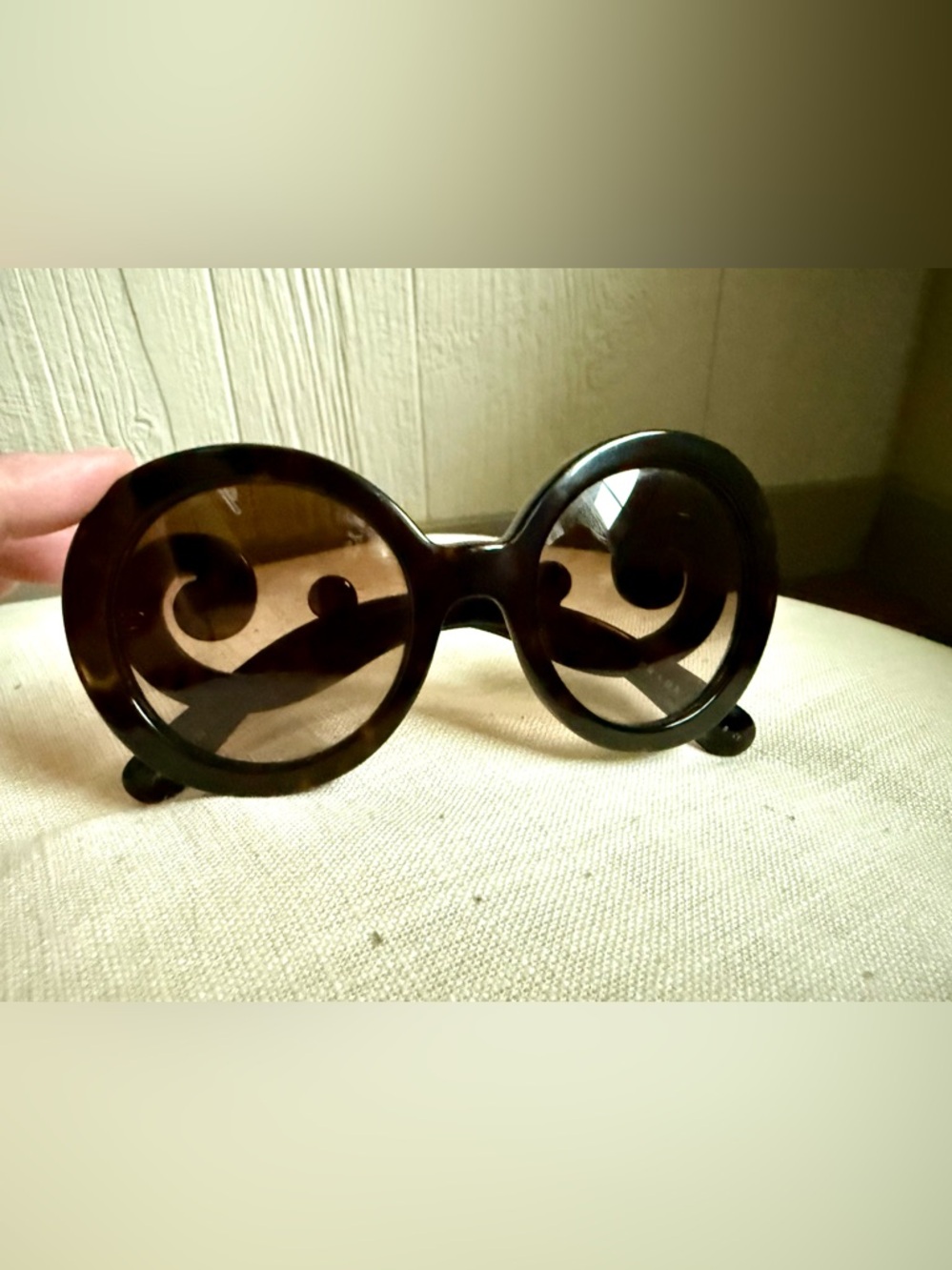 PRADA Baroque Tortoiseshell Sunglasses